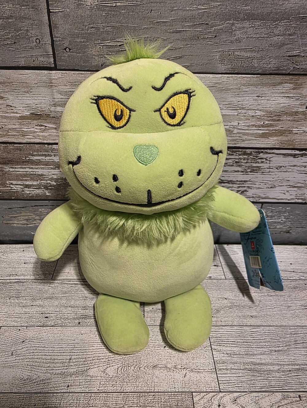 Green Plush Grinch-Inspired Kids Toy - Soft Character Plush
